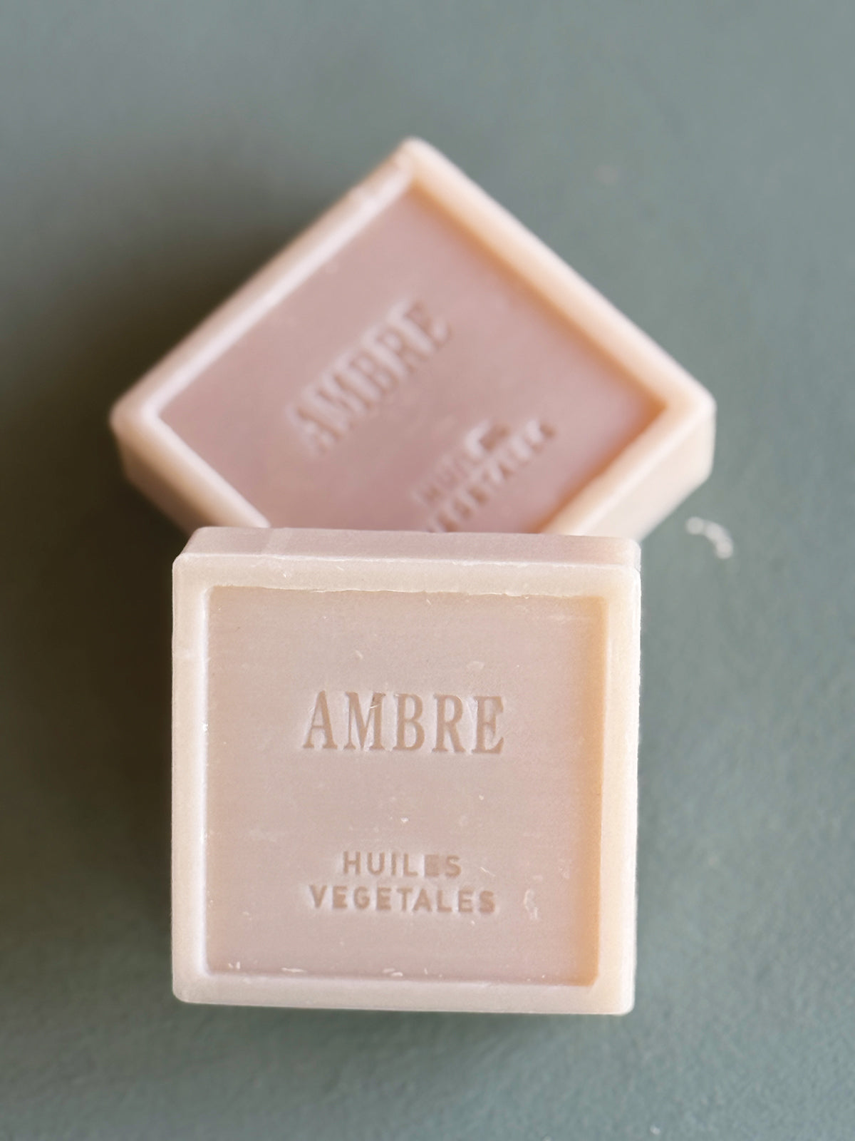'Ambre' embossed soap.