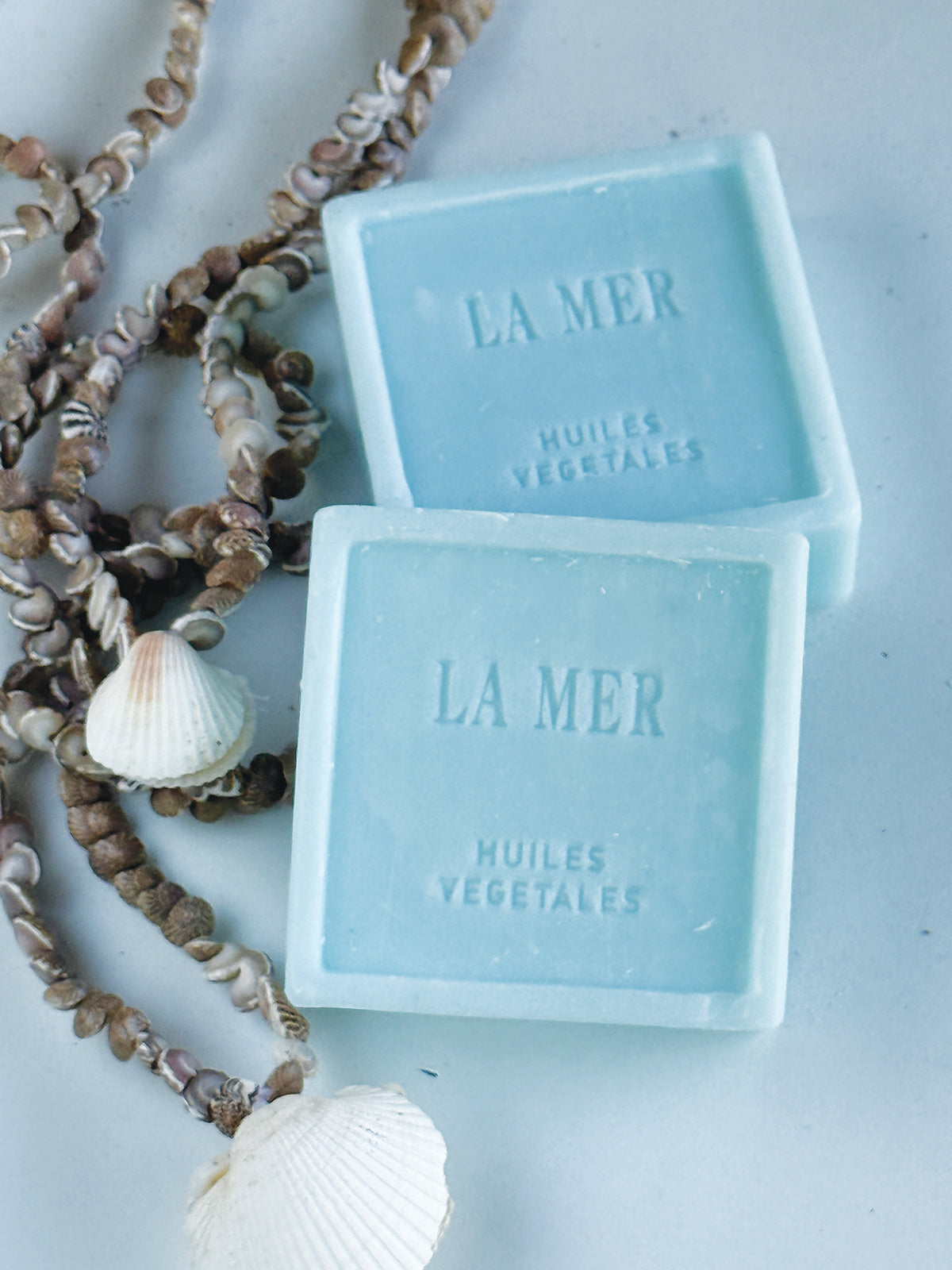 'La Mer' embossed soap.