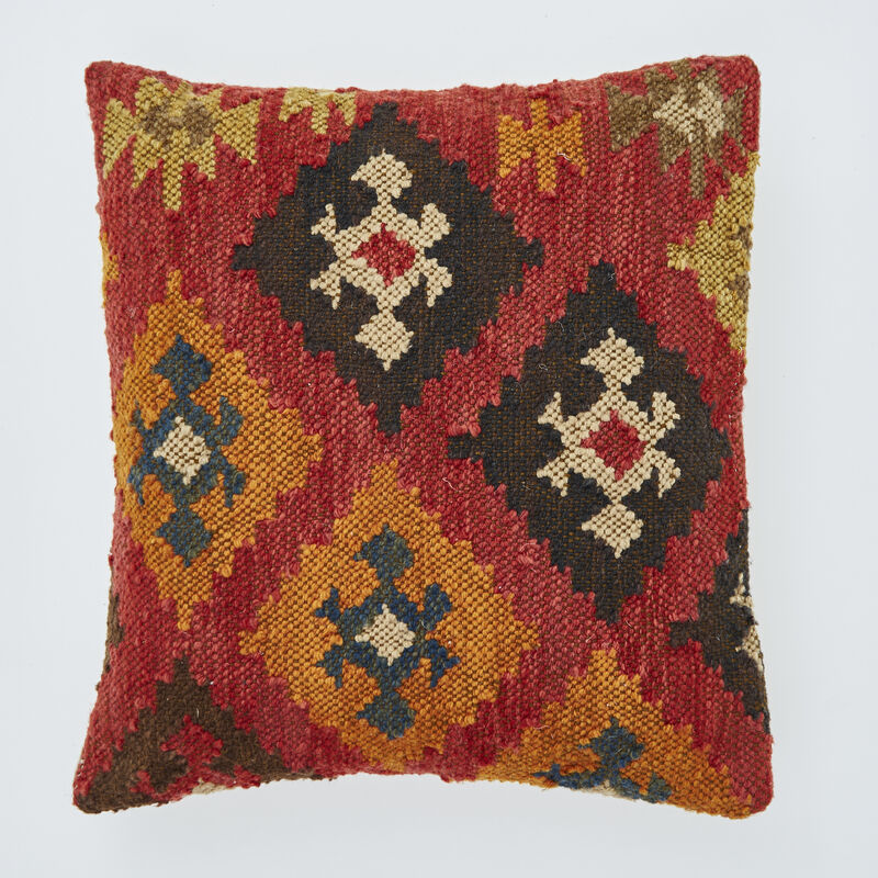 Geometric throw pillow