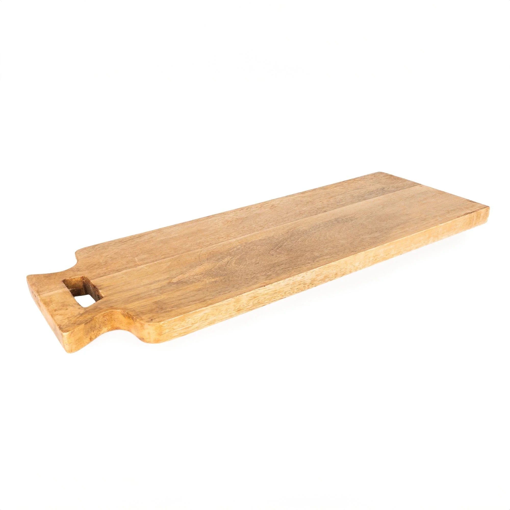 Mango wood rectangular chopping board.