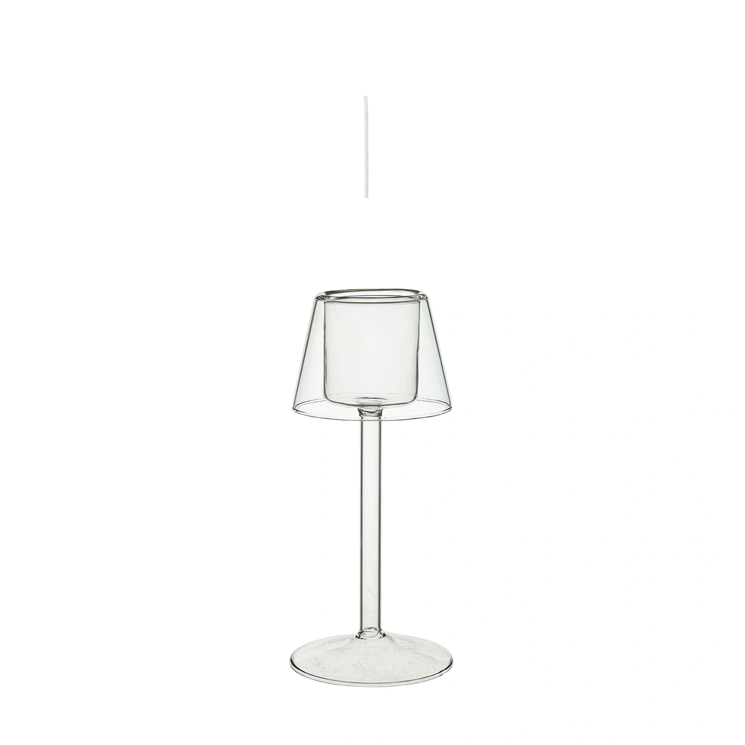 Iona glass table lantern tealigt holder