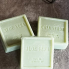 'Aloe vera' embossed soap.
