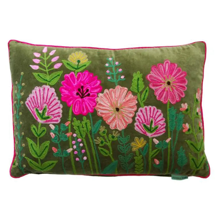 Ensley Cushion on Outdoor Sofa by The Black Faced Sheep cut out