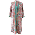 Pink floral shirt dress by The Black Faced Sheep cut out