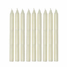 Ivory tall Danish candles.