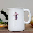 Fine bone china quarter pint jug with lavender design.