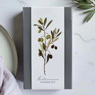 Gift set with olive branch design.