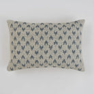 Mhari decorative cushions with blue heart design on neutral background.