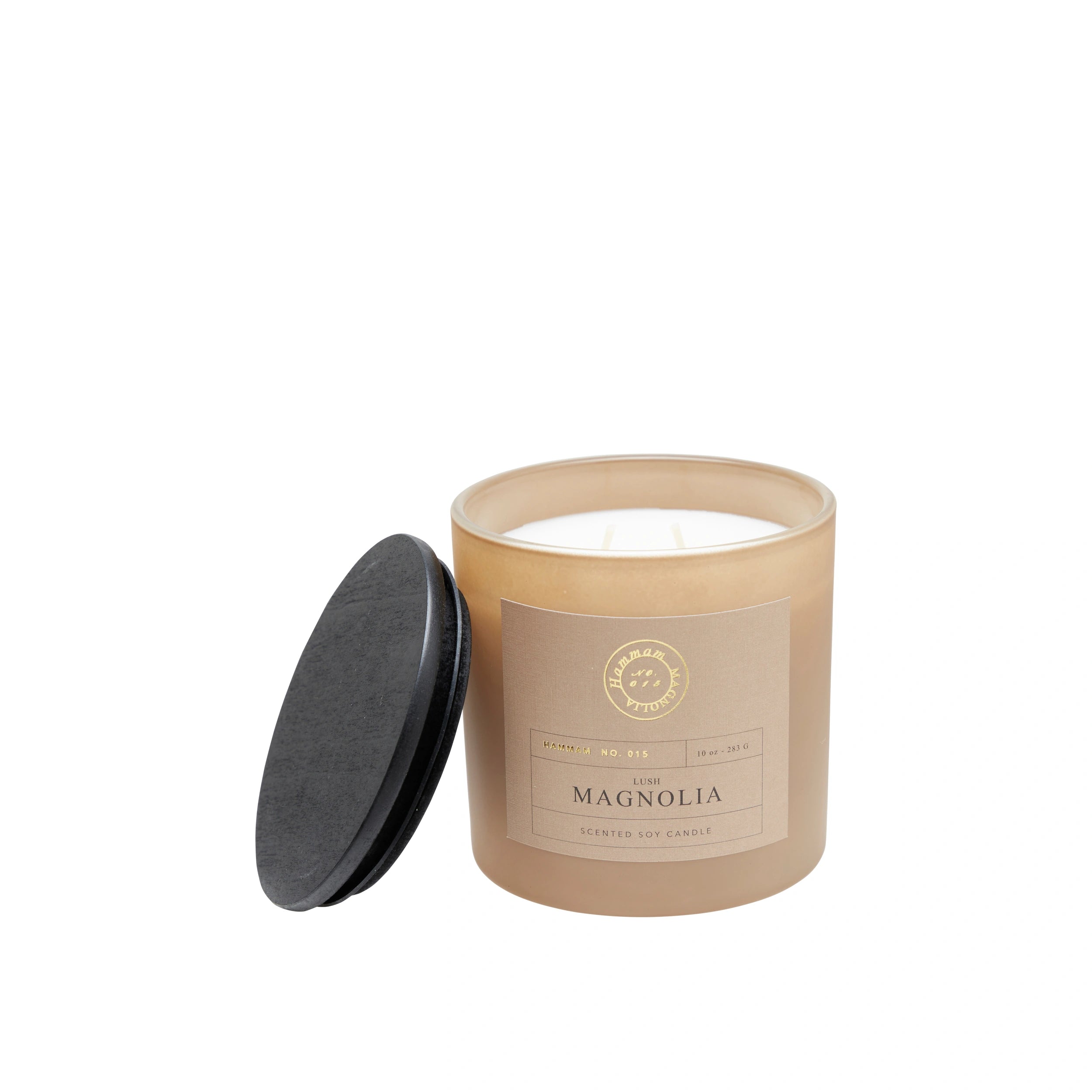 Magnolia scented soy candle