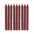 Burgundy tall candles
