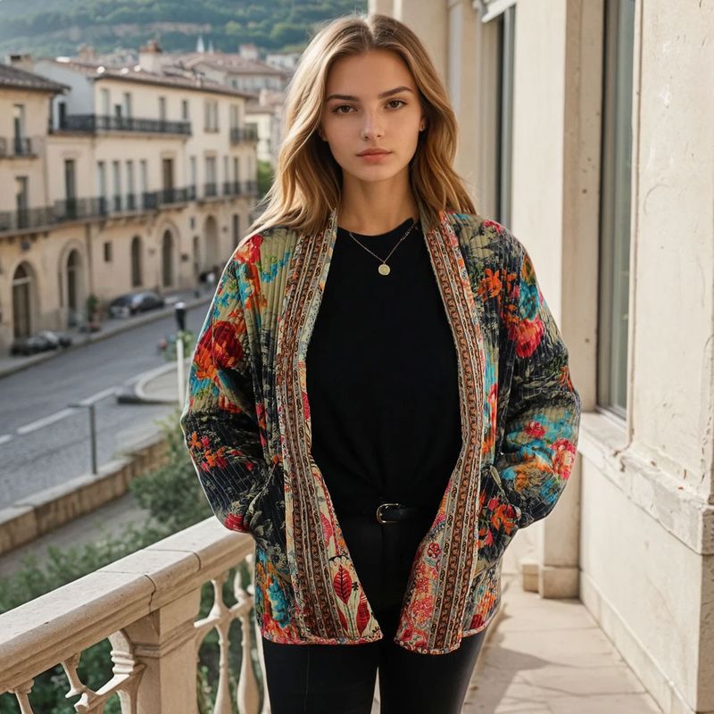 reversible jacket in pink