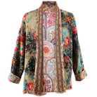 Colorful patterned jacket on a white background