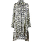 Patterned dress on a white background