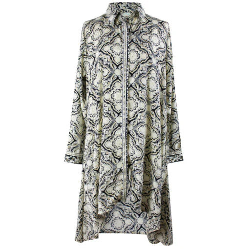 Patterned dress on a white background