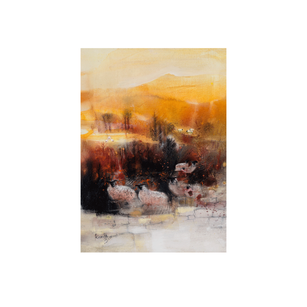 Limited Edition print of Winter Sun at Bennachie by Kanita Sim at The Black Faced Sheep