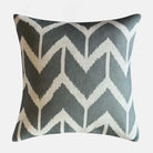 Sage and grey zigzag pillow.